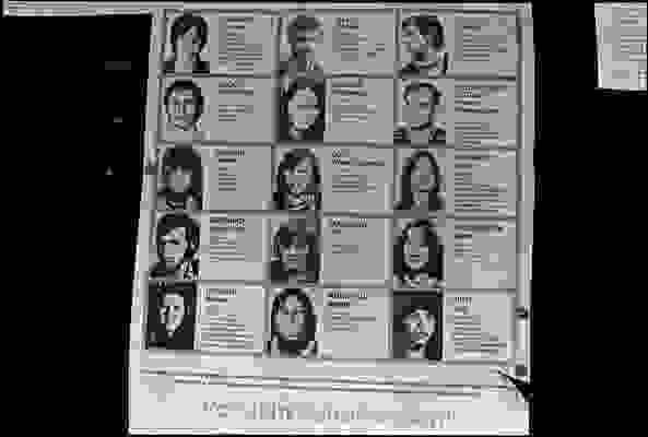 Wanted poster of RAF terrorists.<br />
Seebergsattel, 1983<br />
